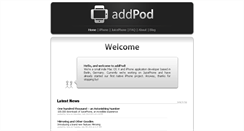 Desktop Screenshot of addpod.com